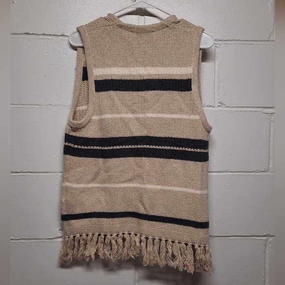 NWT Madewell (XS/S) Boho Open Front Cardigan Sweater with Fringe - Picture 5 of 9